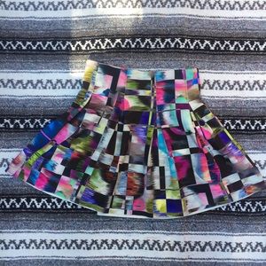 Milly Minis Rainbow Colored Pleated Skirt Girls 14